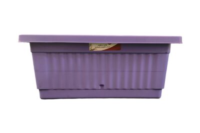 3 اصيص حوض زرع مستطيل - (40 طول 20 عمق 16 عرض ) سم، بلاستيك