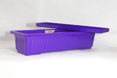 3 اصيص حوض زرع مستطيل - (60 طول 20 عمق 20 عرض ) سم، بلاستيك