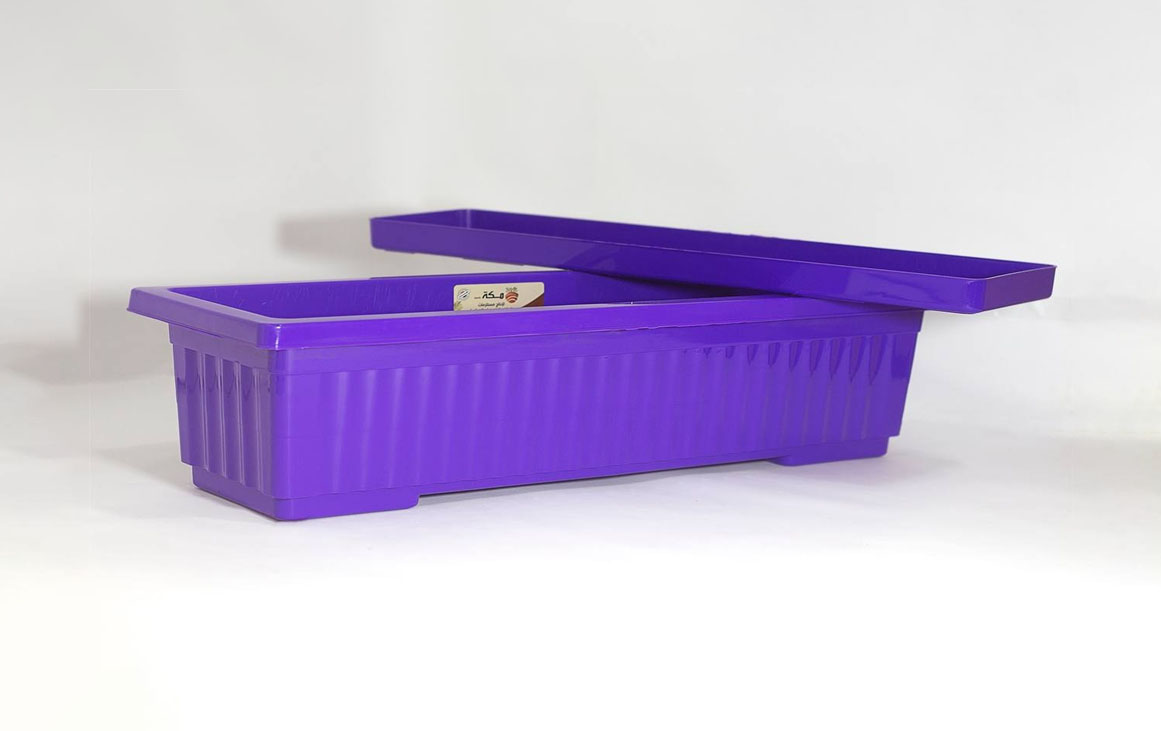 3 اصيص حوض زرع مستطيل - (60 طول 20 عمق 20 عرض ) سم، بلاستيك