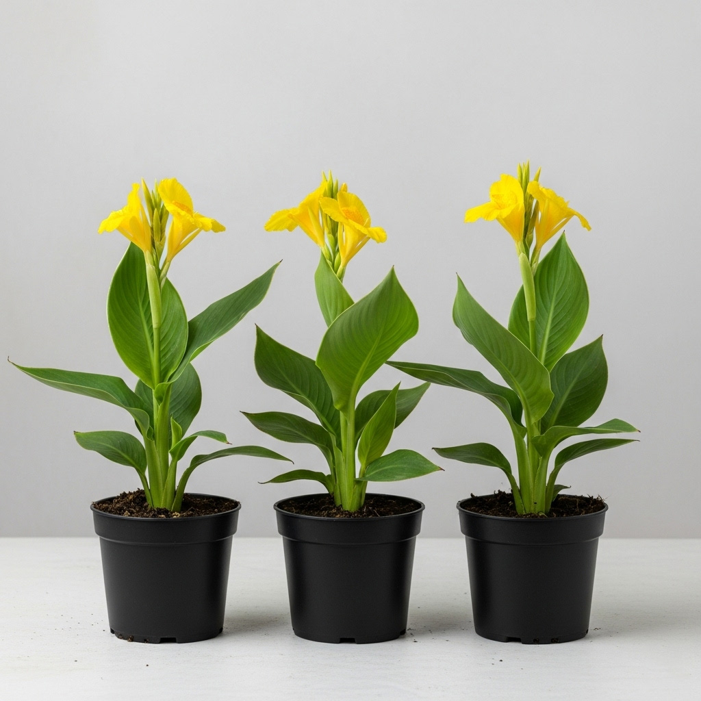 3 نبات الكنا الهندي الخضراء للزراعة في البلكونات والحدائق