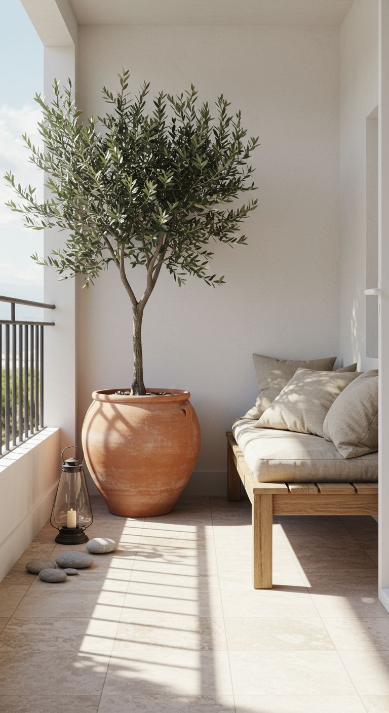 4 أشجار زيتون صغيرة للزراعة المنزلية في الحديقة أو في الأصيص، معمرة ودائمة الخضرة منظر جمالي طبيعي وثمار - الصورة 2