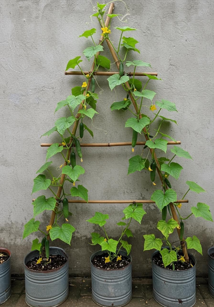 عدد 20 شتلة خيار للزراعة في البلكونة في أصيص أو في الحديقة + 10 متر سلك للتسلق - الصورة 5