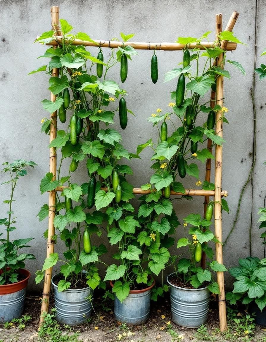 عدد 20 شتلة خيار للزراعة في البلكونة في أصيص أو في الحديقة + 10 متر سلك للتسلق - الصورة 6