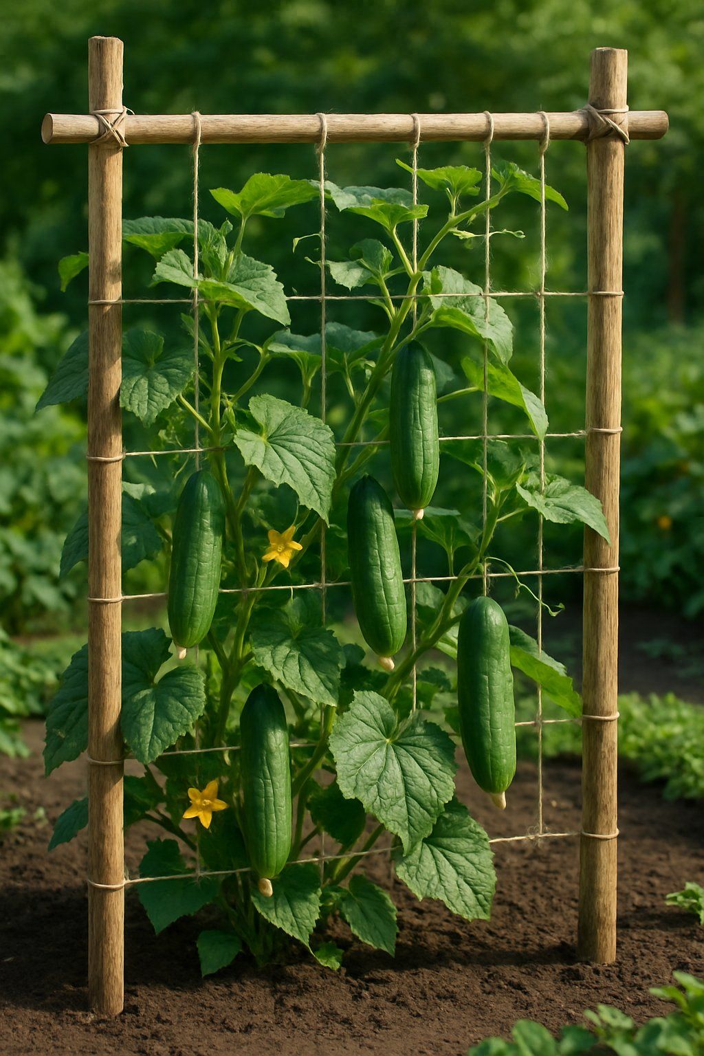 عدد 20 شتلة خيار للزراعة في البلكونة في أصيص أو في الحديقة + 10 متر سلك للتسلق - الصورة 7